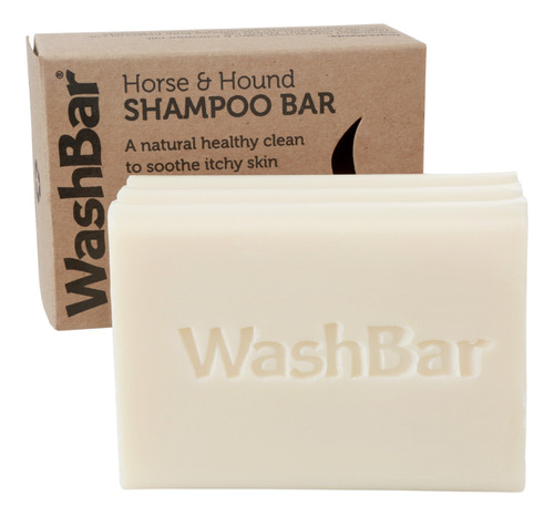 Washbar Natural Horse & Hound Shampoo Bar, Para Caballos Y P