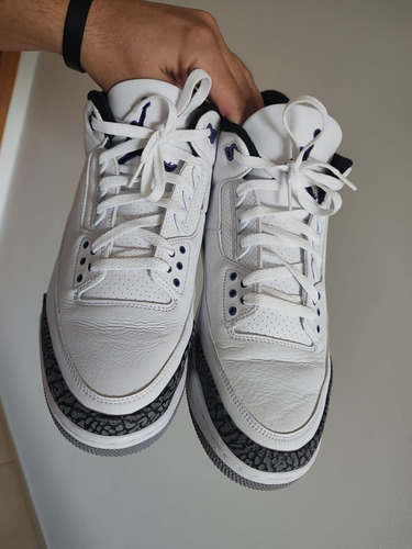 Tênis Air Jordan 3 Dark Iris (Usado)