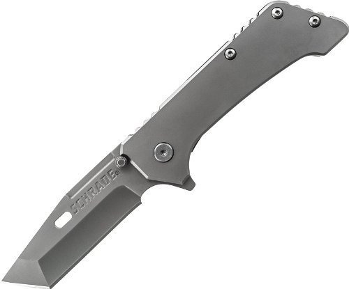 Schrade Sch301 - Cuchillo Plegable De Acero Inoxidable De Al