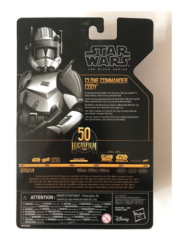 Clone Commander Cody Star Wars The Black Series Archive 6pul (Usado)