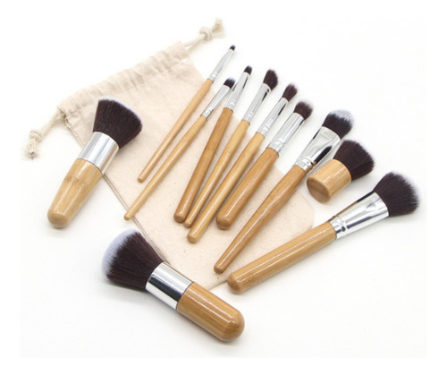 Sjx Brochas Maquillaje Madera Set De 11 Piezas Naked Zoeva