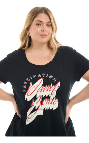 Remera Con Estampa Talle Grande Plus Size