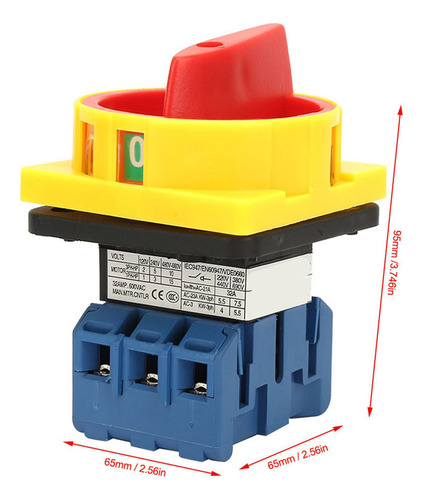 Disyuntor De Carga De 32 A Interruptor Giratorio De 3 Polos