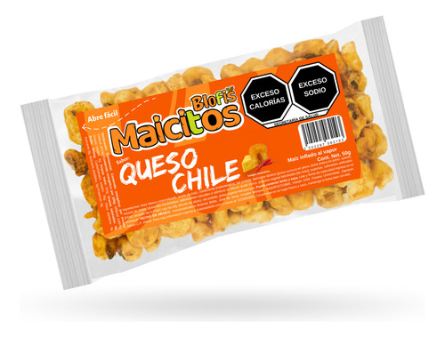 Maicitos Blofis - Maiz Inflado A Vapor Sabor Quesochile 50gr