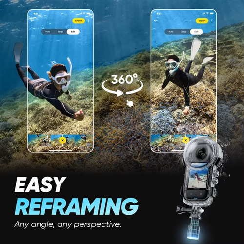 Carcasa Impermeable Protectora Para Insta360 X5 Buceo