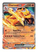 Comprar Charizard Ex 151 Tcg Pokemon Carta Card Scarlet And Violet Charizard Ex Ingles