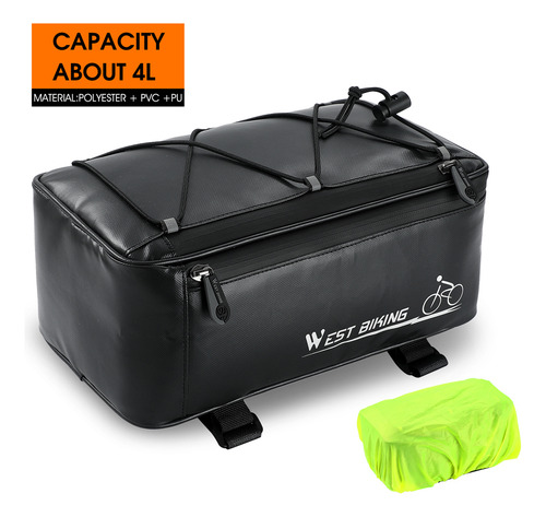 Bolsa De Maletero Para Asiento Trasero De Bicicleta De Gran