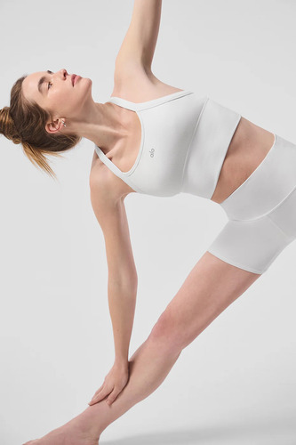 Alo Yoga Musculosa Deportivo Seamless Ribbed Bra Tank