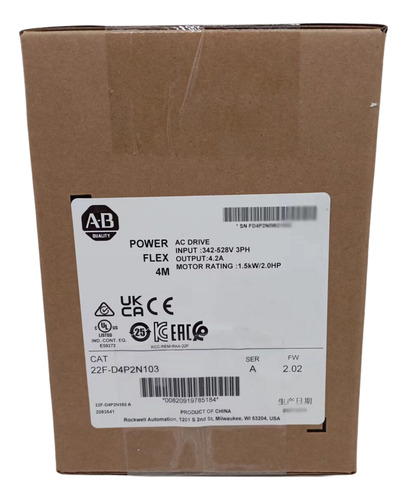 Inversor Powerflex 4m 22f-d4p2n103 1.5 Kw (2 Hp) Ac Drive