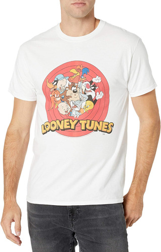 Looney Tunes Camiseta Para Hombre, Blanco, Xl