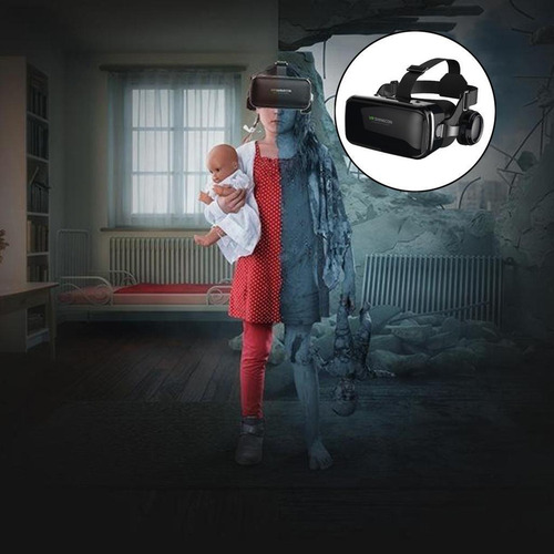 Vr Shinecon 6.0 Vr Fone De Ouvido Óculos 3d Realidade