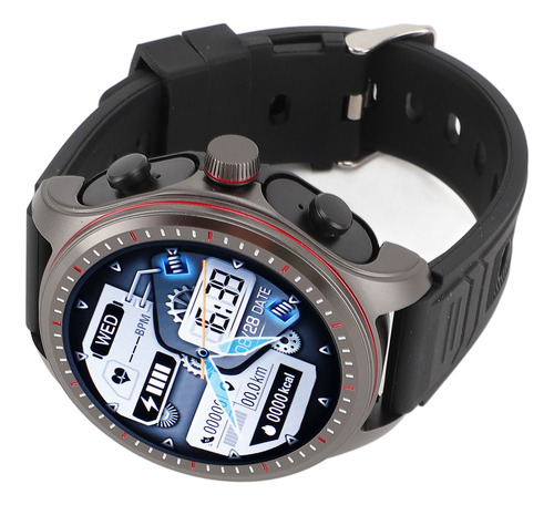 Auriculares Smartwatch 2 En 1 Negros Y Negros Con Pantalla H