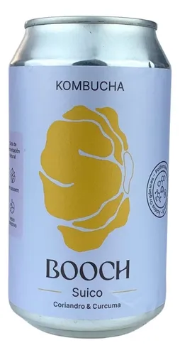 Kombucha De Suico, Coriandro Y Curcuma Booch Lata X 354 Ml