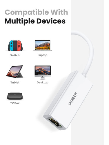 Ugreen. Adaptador Ethernet Usb A Rj45