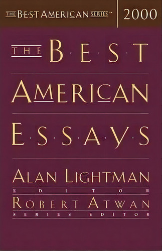 The Best American Essays, De Alan Lightman. Editorial Houghton Mifflin, Tapa Blanda En Inglés