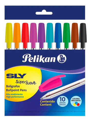  Bolígrafo Pelikan Colores Surtidos X 10 Unidades