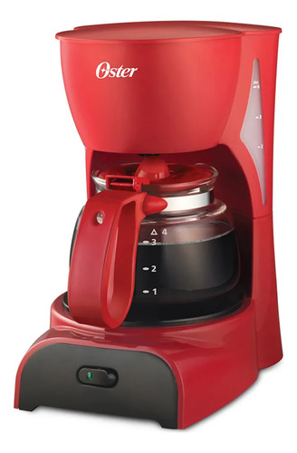 Cafetera Oster® Roja 4 Tazas Bvstdcdr5r-053