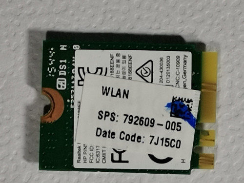 Inalambrica 792202-001 Wlan (Usado)
