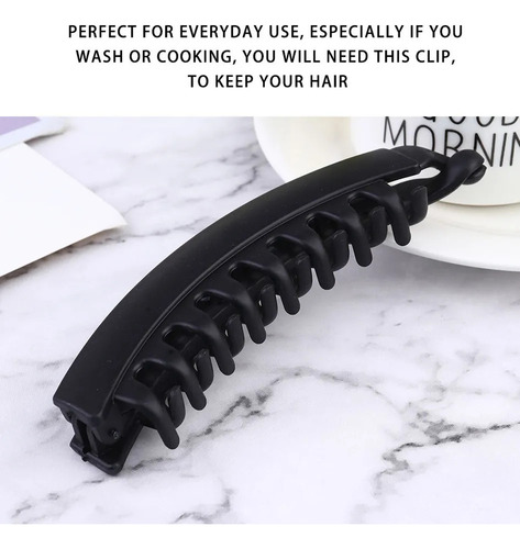 Garfos De Cabelo Coreanos Banana Clip, Pacote Com 10