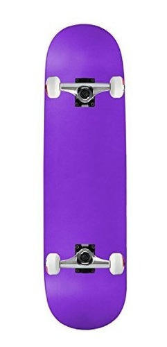 Moose Complete Skateboard Neon Purple 8.0