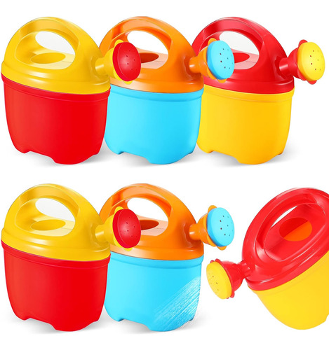 Paquete De 6 Regaderas De Plástico Para Niños, Equipo De Jar