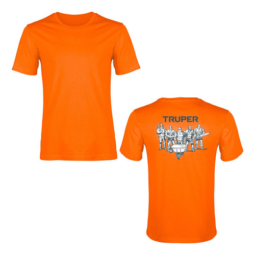 Camiseta 100% Algodón Naranja Talla 42 60431