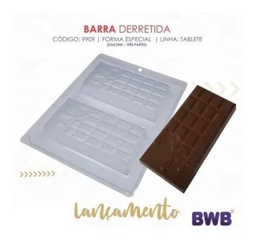 Barra derretida especial de chocolate de Pascua hecho en casa, 65 g