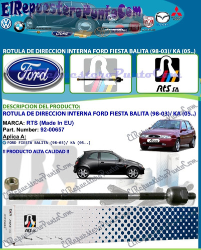 Rotula Direccion Interna Fiesta Balita (98-03)/ Ka (05..)