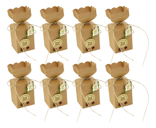 Caja De Papel Kraft Babyboy Baby Gifts, 50 Unidades