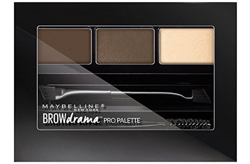 Maybelline New York Brow Drama Pro Palette, Marrón Oscuro 0.