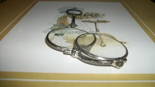 Antiguas Gafas De Ópera Plegables Automáticas Siglo Xix/xx (Usado)