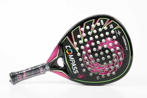 Paleta De Padel Compass Jj Av-block 12k Carbono + Funda