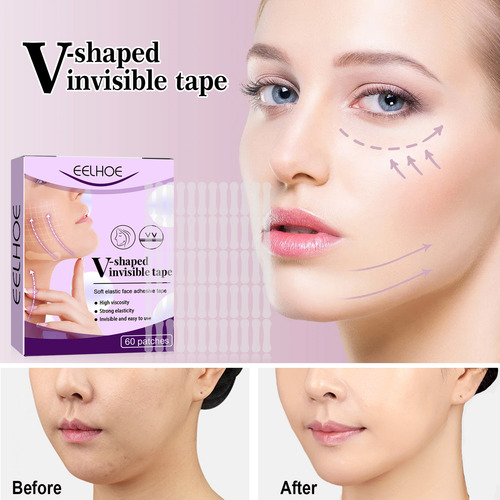 Cinta De Estiramiento Facial Instantánea J Face Lift Tape, D