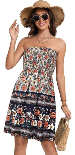 Vestido Sin Mangas Bohemio De Playa De Verano Para Mujer