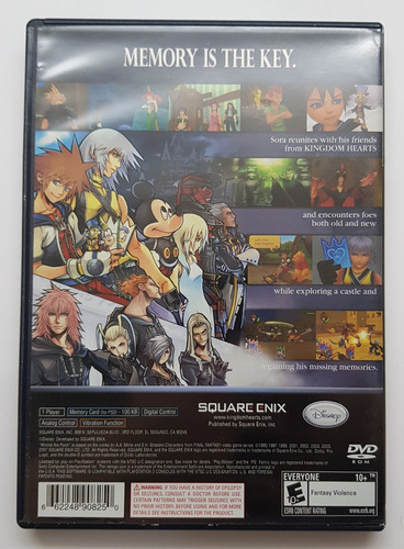 Kingdom Hearts Rechain Of Memories Ps2 Original (Usado)