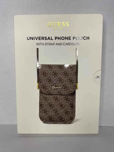 Bolsa Para Celular Marca Guess Original Color Café