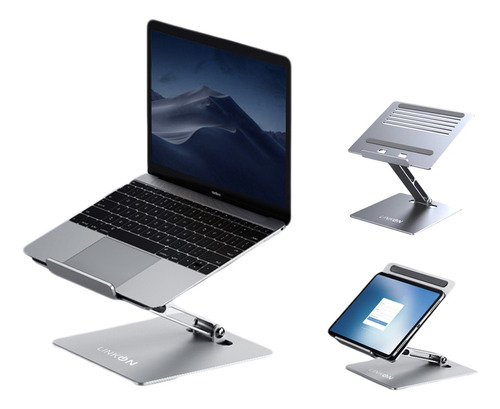 Soporte Base Ajustable Para Notebook Laptop Mac Macbook Alum
