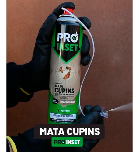 Kit 2 Mata Cupim Pro Inset Mata Sem Cheiro Forte Spray 350ml