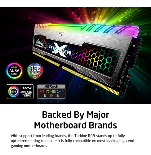 Memoria Ram Power Gaming X Turbine Rgb 16gb Ddr4 3200 C16