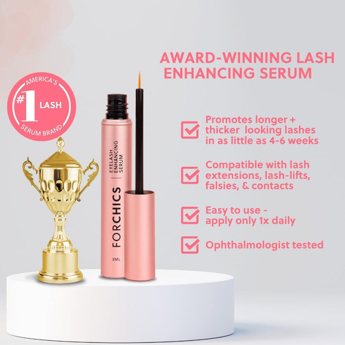 3 Pack Forchics Forlash Eyelash Sérum Crecimiento Pestañas