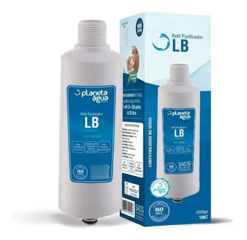Imagem 1 de 3 de Refil Filtro Para Purificador De Água Lb Libell Flex - 1067