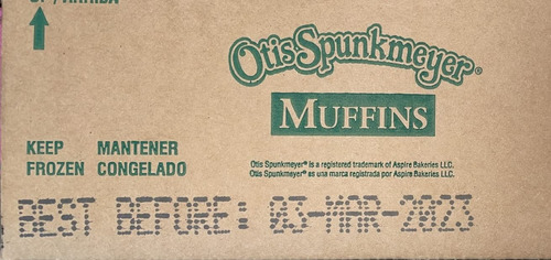 Muffin De Chispas De Chocolate 113 Gramos 24 Unidades Por Ca