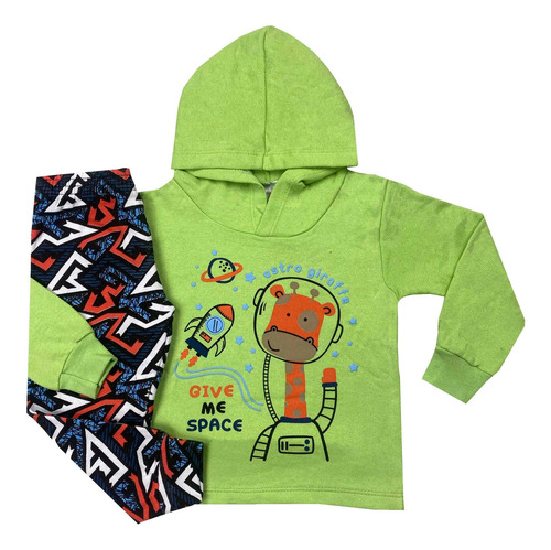Imagem 2 de 5 de Conjunto Infantil Moleton Menino Inverno