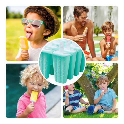 Moldes De Silicona Para Helados, Moldes Para Helado De 10 Ca