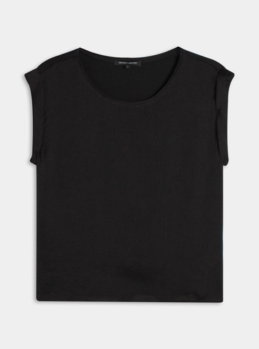 Blusa Mujer M/c Negro  Seven Poliéster 28123494-10