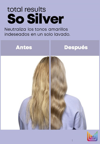 Imagen 3 de 5 de Acondicionador So Silver 300 Ml Total Results Matrix