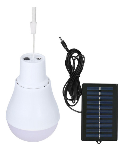 Bombilla Led Solar Monocristalina B Con Recarga Usb Portátil