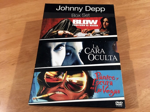 Johnny Depp Box Set 3 Dvd Blow Cara Oculta Panico Las Vegas