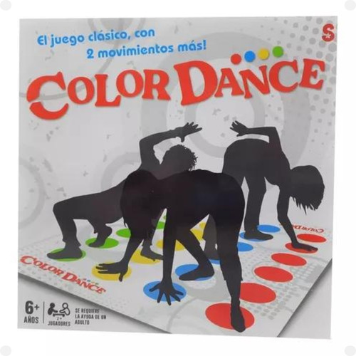 Juego De Mesa Color Dance Twister Clásico Familiar Amigos
