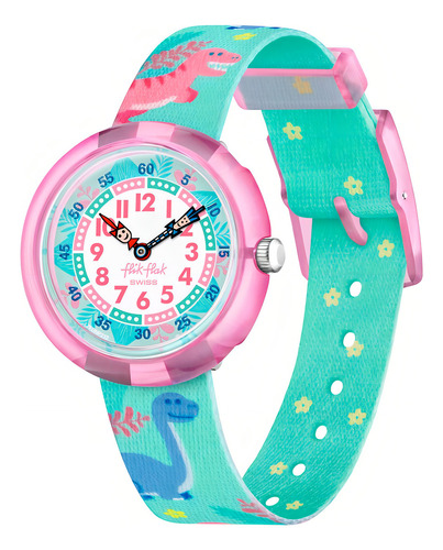 Reloj Flik Flak Dino Party Para Niños De Plástico Zfbnp212